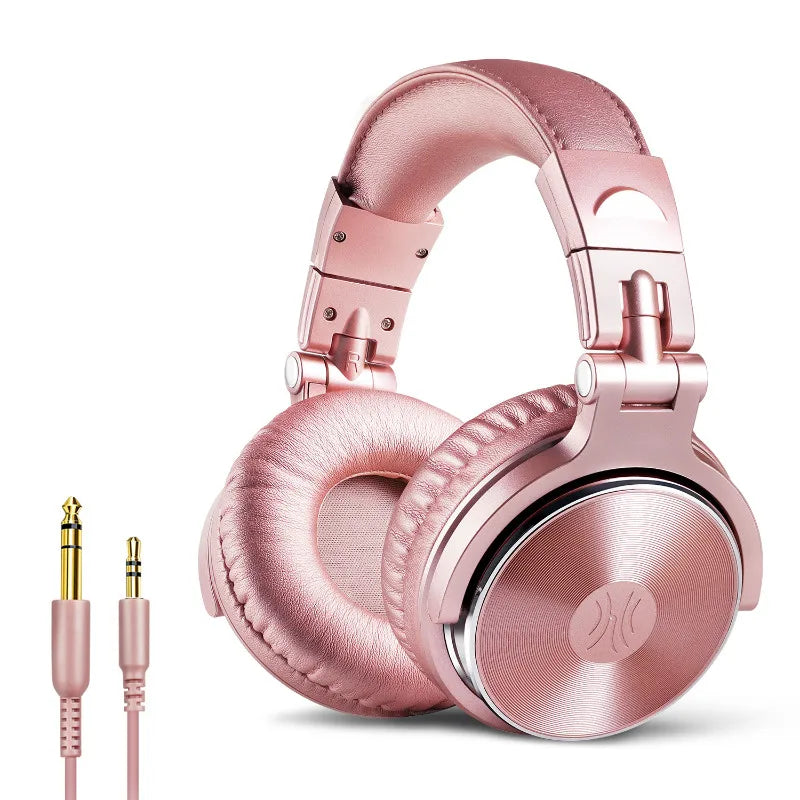 Oneodio Wired Headphones Professional Studio DJ Headphone With Microphone Over Ear Hi-Res Headset Monitoring For Music Phone