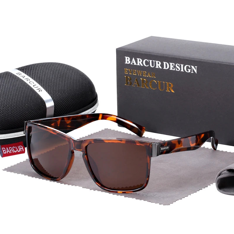 BARCUR Sport Men Sunglasses Polarized Outdoor Driving Sun glasses Female Oculos de sol