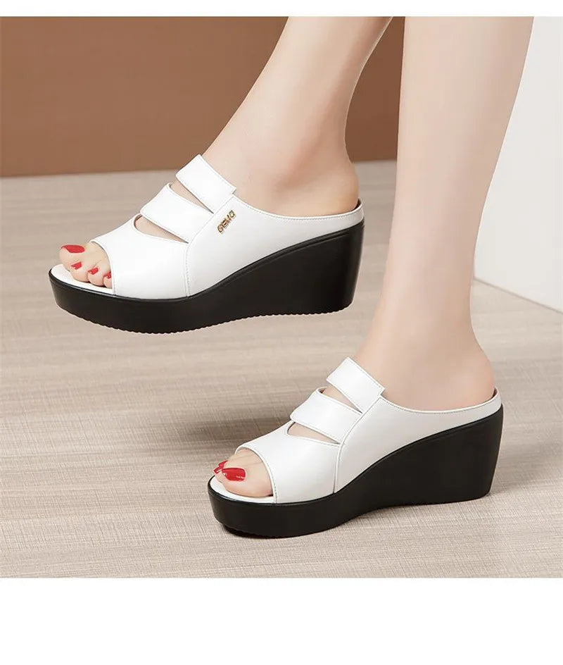 Women’s Wedge Heel Platform Sandals – Summer Comfort, Size 32–43
