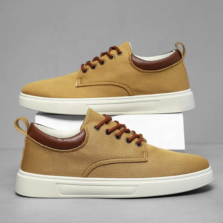 Y Wholesale Khaki Grey 48 Large Size Men's Canvas Shoes Trendy Thick Sole Casual Waking Sport Sneakers for Men Chaussures Hommes