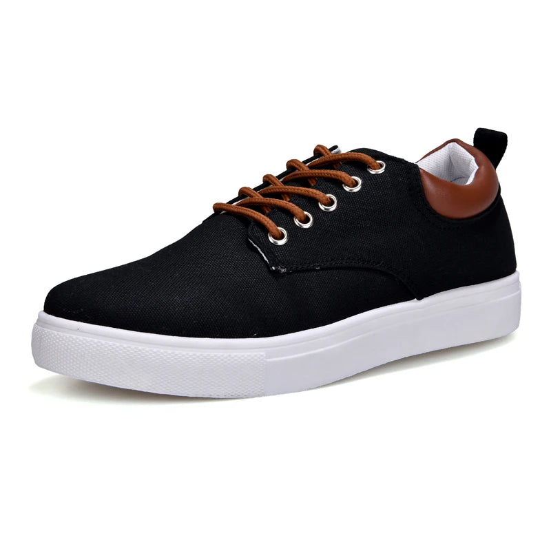 Italian Canvas Shoes For Men Large Size 47 48 Vulcanized Sneakers Slip On Men's Plimsoll Male Trainers Trend Summer Sports Shoes