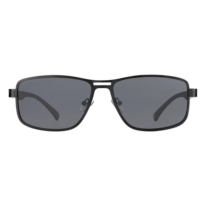BARCUR Polarized Men Sunglasses Square Stainless Steel Frame TR90 Sun glasses Oculos De Sol gafas