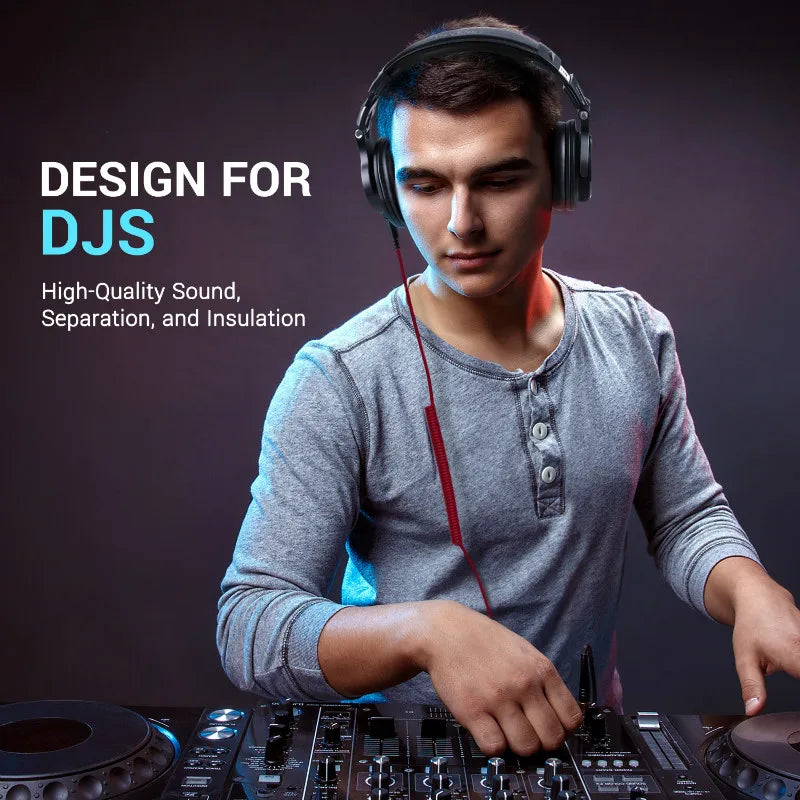 Oneodio A71 Gaming Headset Studio DJ Headphones Stereo Over Ear Wired Headphone Hi-Res With Microphone For PC PS4 Xbox One Gamer