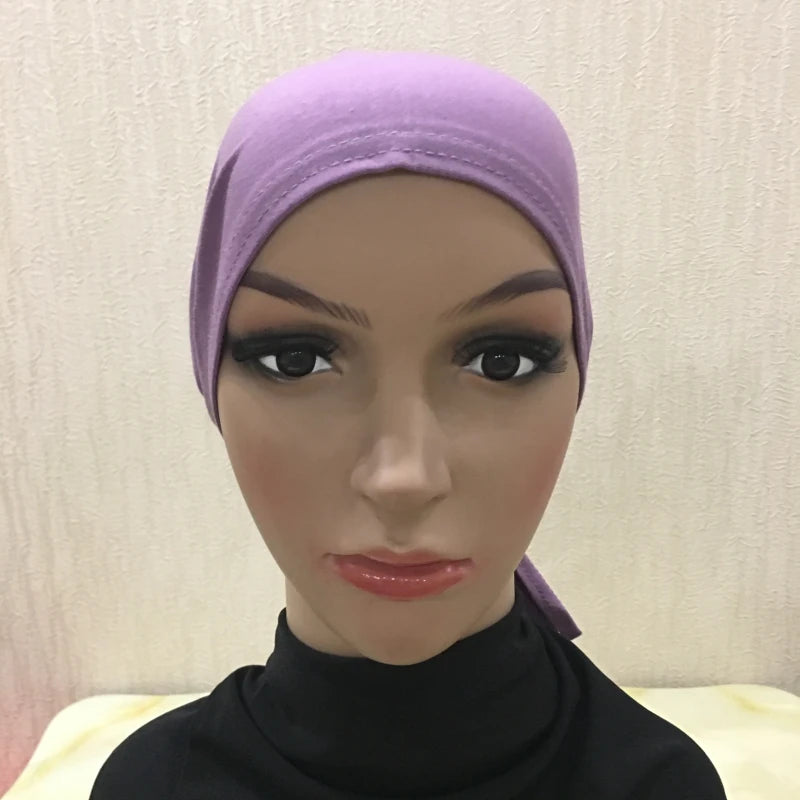 Soft Inner Muslim Women Hijab Cap Islamic Head Wear Hat Underscarf Cotton Hats Bonnet Turkish Scarves Arab Headdress India Caps