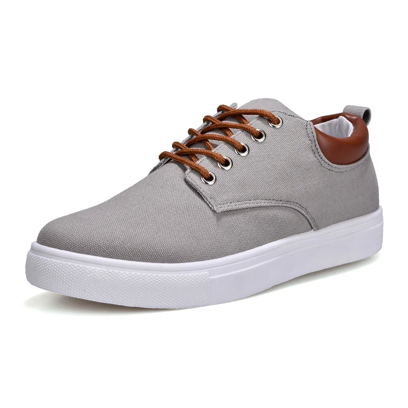 Italian Canvas Shoes For Men Large Size 47 48 Vulcanized Sneakers Slip On Men's Plimsoll Male Trainers Trend Summer Sports Shoes
