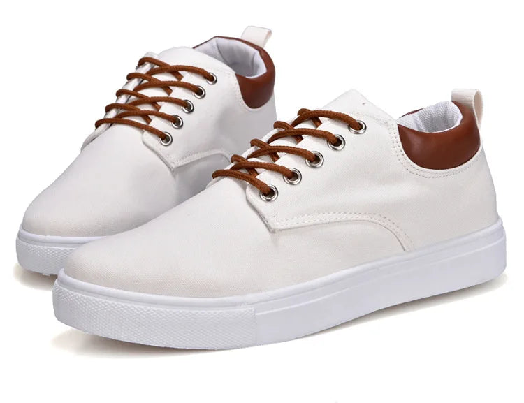 Italian Canvas Shoes For Men Large Size 47 48 Vulcanized Sneakers Slip On Men's Plimsoll Male Trainers Trend Summer Sports Shoes