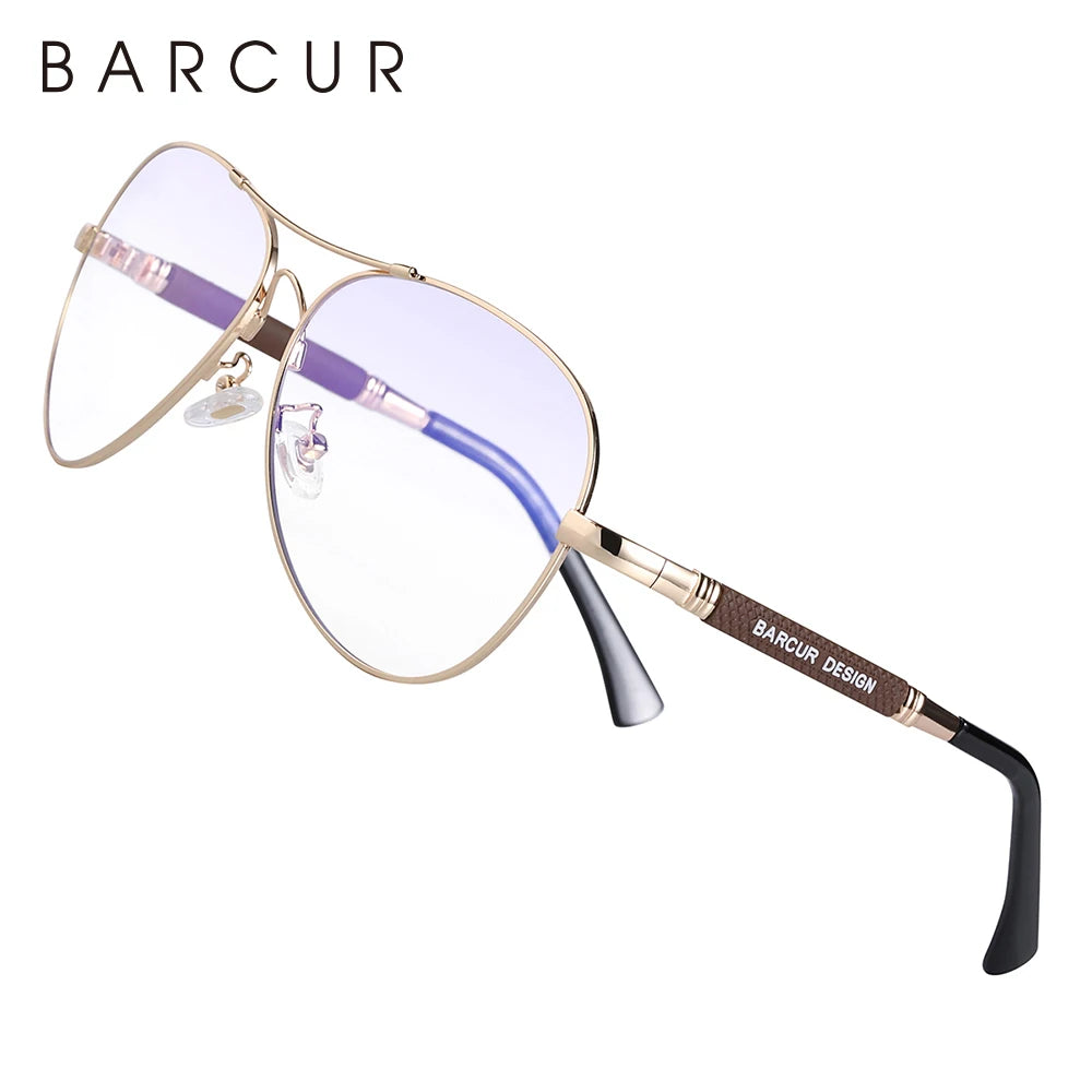 BARCUR Anti Blue Light Blocking Glasses Computer Glass Memery Optical Eye UV Blocking Gaming Filter Eyewear