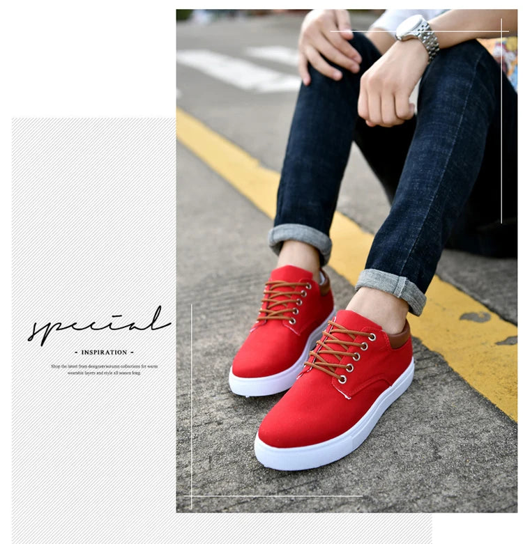 Italian Canvas Shoes For Men Large Size 47 48 Vulcanized Sneakers Slip On Men's Plimsoll Male Trainers Trend Summer Sports Shoes
