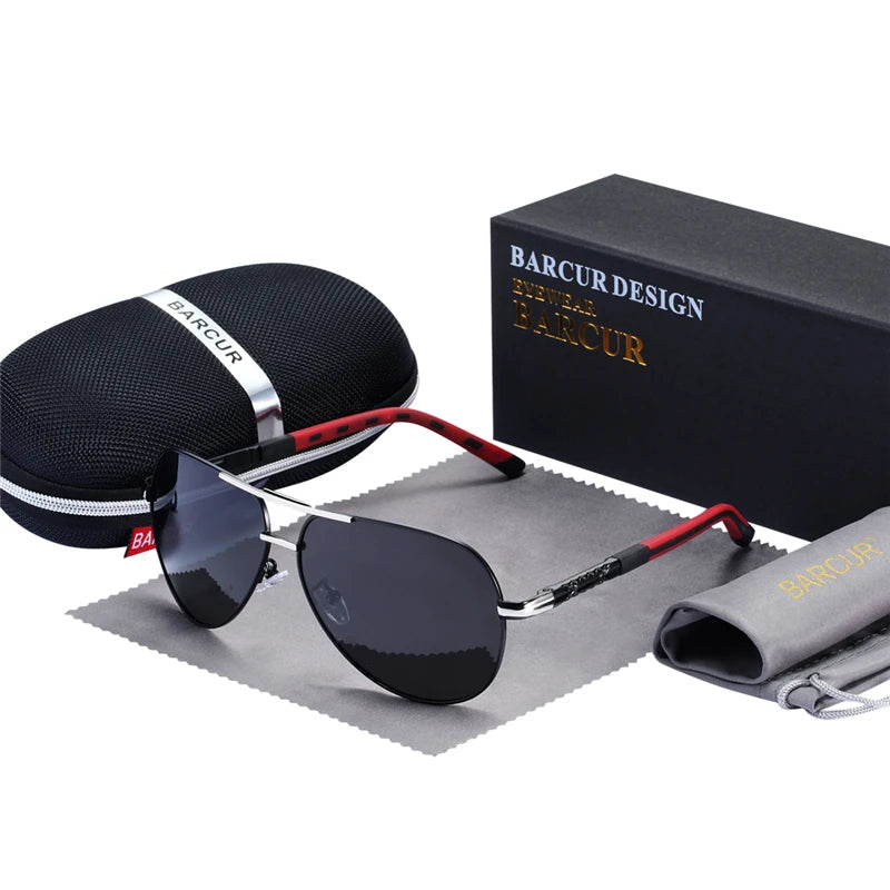 Vintage Aluminum HD Polarized Pilot Sunglasses for Men – UV400 Driving Eyewear