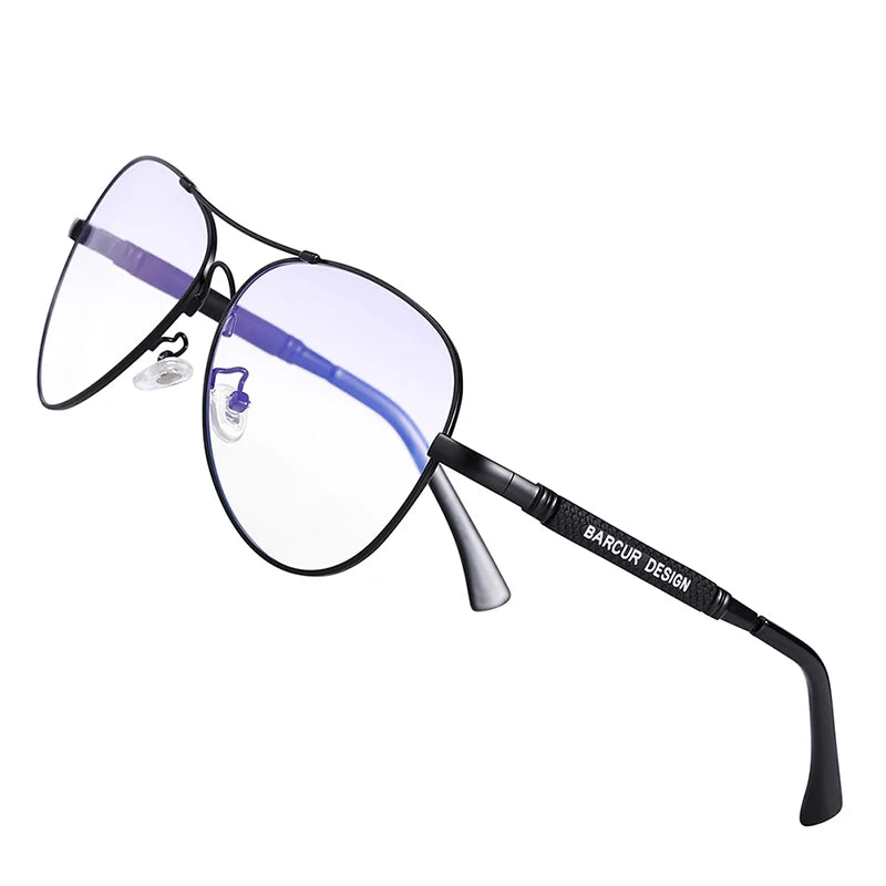 BARCUR Anti Blue Light Blocking Glasses Computer Glass Memery Optical Eye UV Blocking Gaming Filter Eyewear