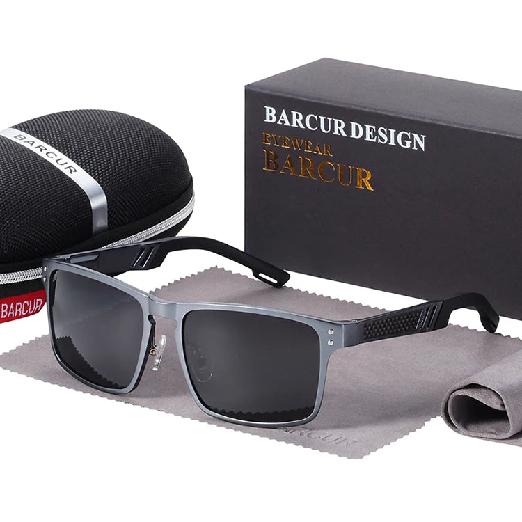 BARCUR Hot Black Goggle Male Sunglasses Luxury Brand Men Glasses Women Sun glasses UV400 Retro Style