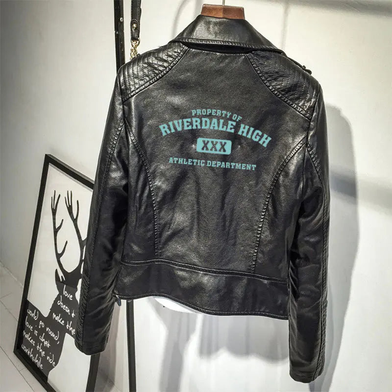 Riverdale Jacket South Side Jacket Serpents Riverdale Southside PU Leather Jackets Snake Woman Streetwear Leather Outwear Coat