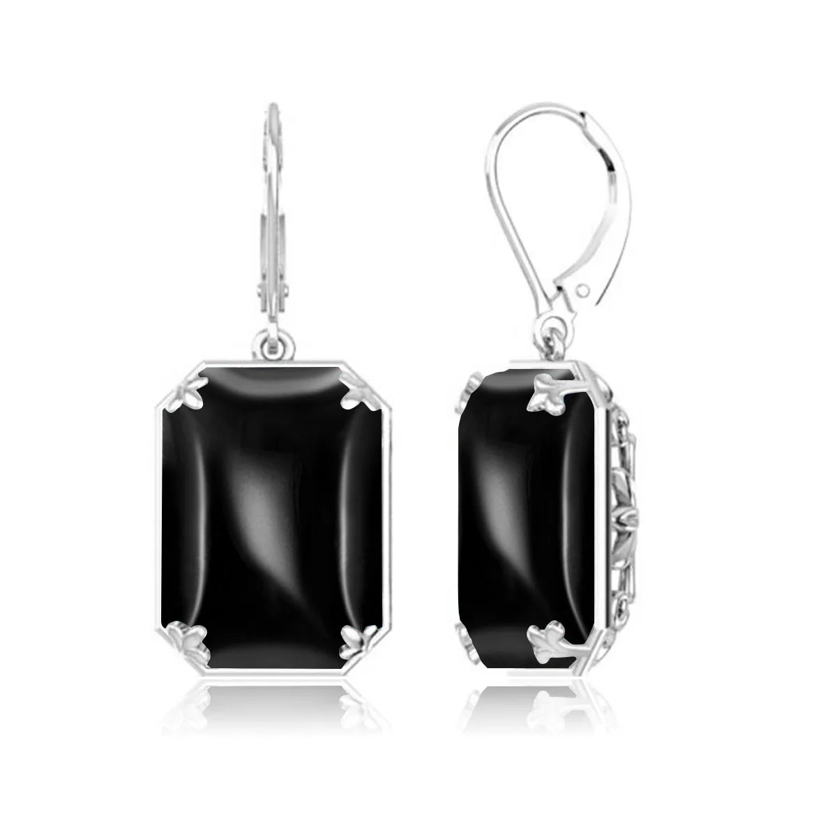 Szjinao 925 Sterling Sliver Women Earrings Vintage Aquamarine Gemstone Wedding Party Drop Earring Handmade Designer Jewelry