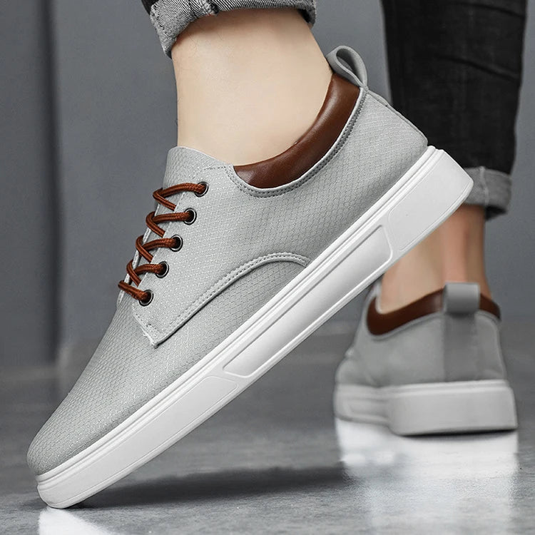 Y Wholesale Khaki Grey 48 Large Size Men's Canvas Shoes Trendy Thick Sole Casual Waking Sport Sneakers for Men Chaussures Hommes