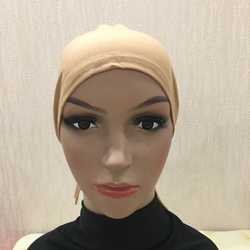 Soft Inner Muslim Women Hijab Cap Islamic Head Wear Hat Underscarf Cotton Hats Bonnet Turkish Scarves Arab Headdress India Caps