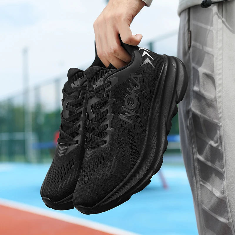 GrabliWorld Carbon Running Shoes – Shock Absorption Lightweight Trainers for Men & Women