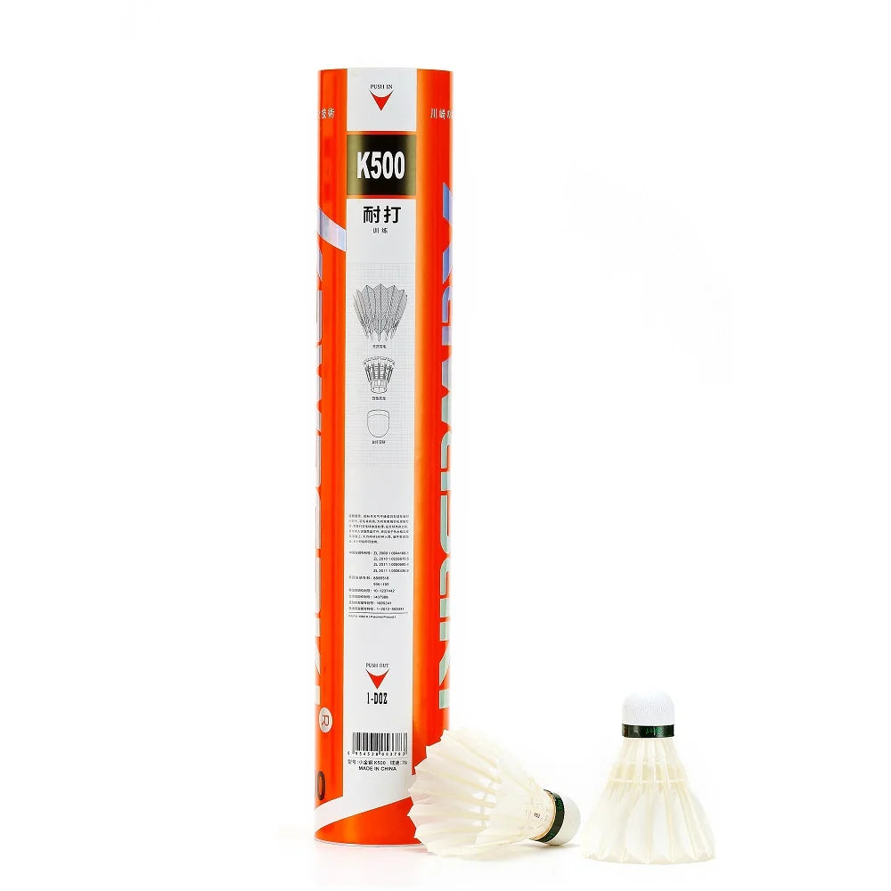 96Pcs/lot Kawasaki King Kong 500 Badminton Goose Feather Shuttlecock Speed 77 Durable Badminton Ball for Training Exercise
