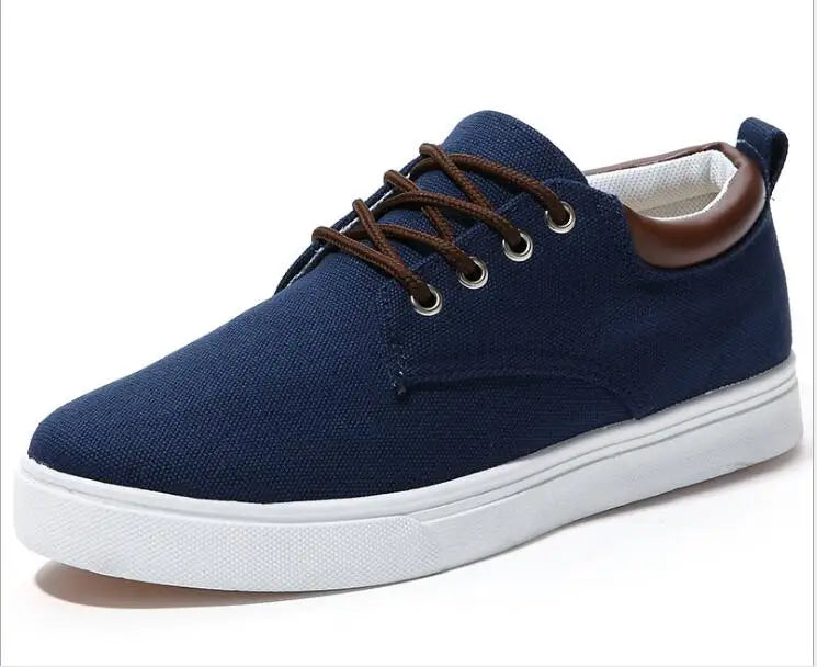 Fashion new Classic Men Canvas Shoes Breathable Comfortable Casual Shoes Men High Quality Anti-Slip Men Loafers Plus Size Flats