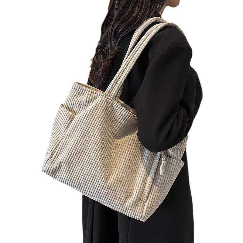 Autumn And Winter Leisure One Shoulder Shopping Bag Advanced Sensor Service Tote