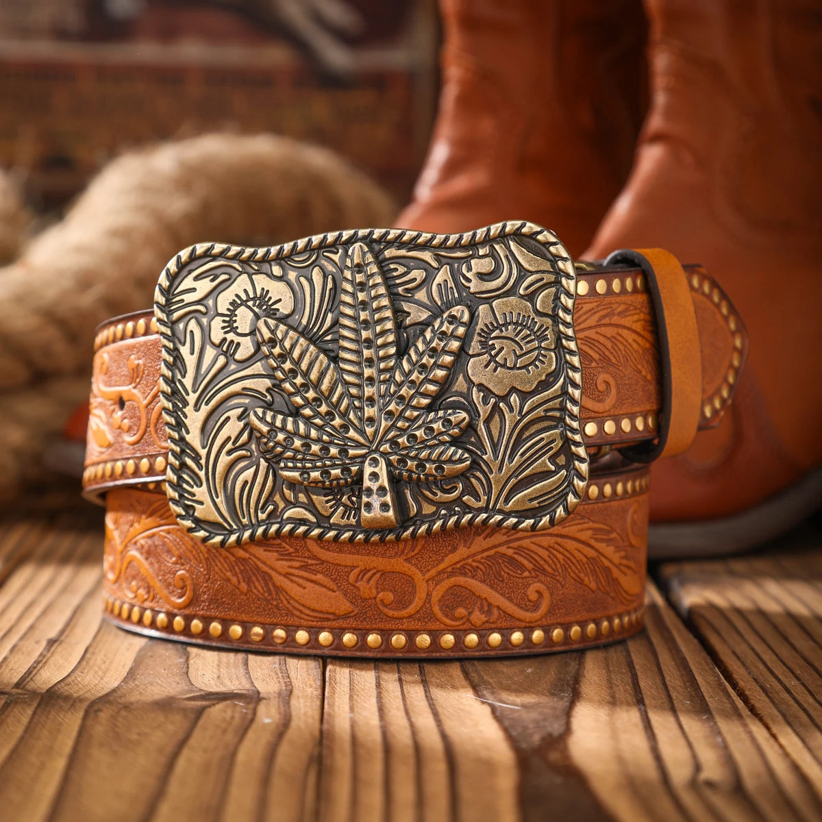 Vintage meets fashion! Alloy buckle PU belt, suitable for both men and women, to create a personalized Western style