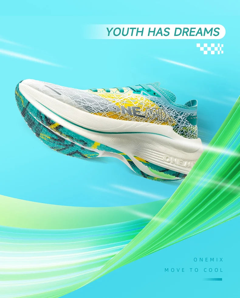 ONEMIX 2025 New Carbon Plate Marathon Running Shoe Pro Tests Stable Support For Shock-absorbing Ultralight Bounce Sneakers