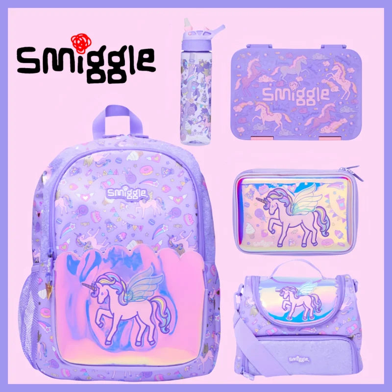 Genuine Australia Smiggle Backpack School Bag Cartoon Series Anime Backpack Student Gift Separate Purchases 