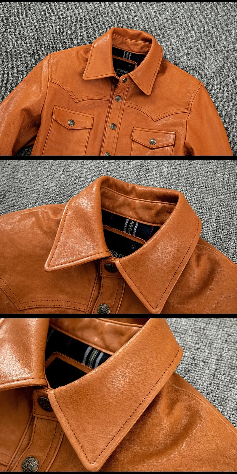 Men's Korean Style Sheepskin Leather Jacket – Slim Fit Casual Short Coat