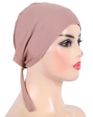 Soft Inner Muslim Women Hijab Cap Islamic Head Wear Hat Underscarf Cotton Hats Bonnet Turkish Scarves Arab Headdress India Caps
