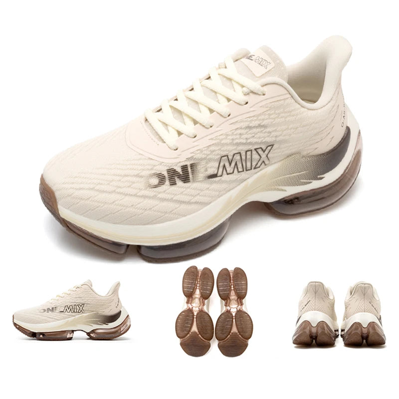 ONEMIX Air Cushion Running Shoes for Women Summer Lightweight Mesh Surface Breathable Sneakers Outdoor Fitness Sport Shoes