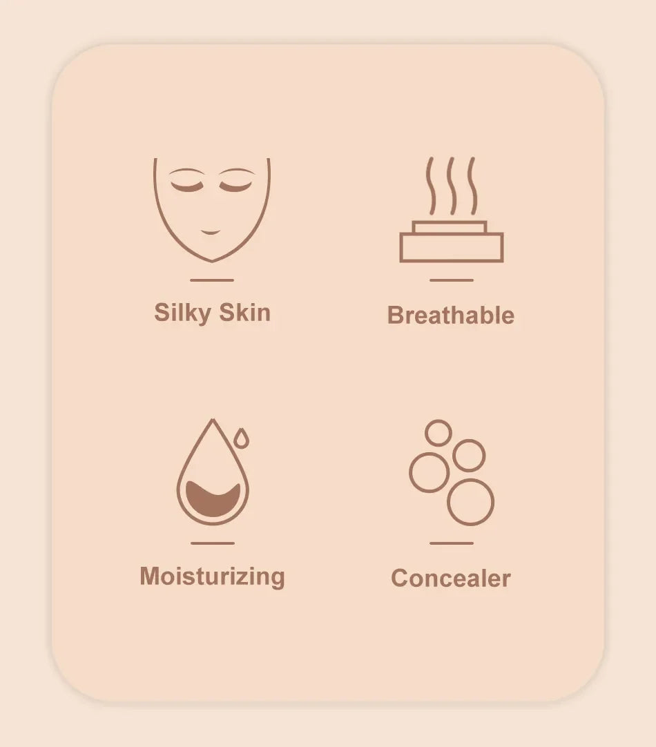 Mushroom Head Air Cushion, CC Cream Natural Moisturizing Foundation Concealer Whitening Oil-control Makeup Cosmetics BB Cream