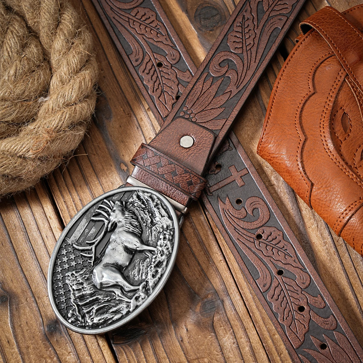 Vintage meets fashion! Alloy buckle PU belt, suitable for both men and women, to create a personalized Western style