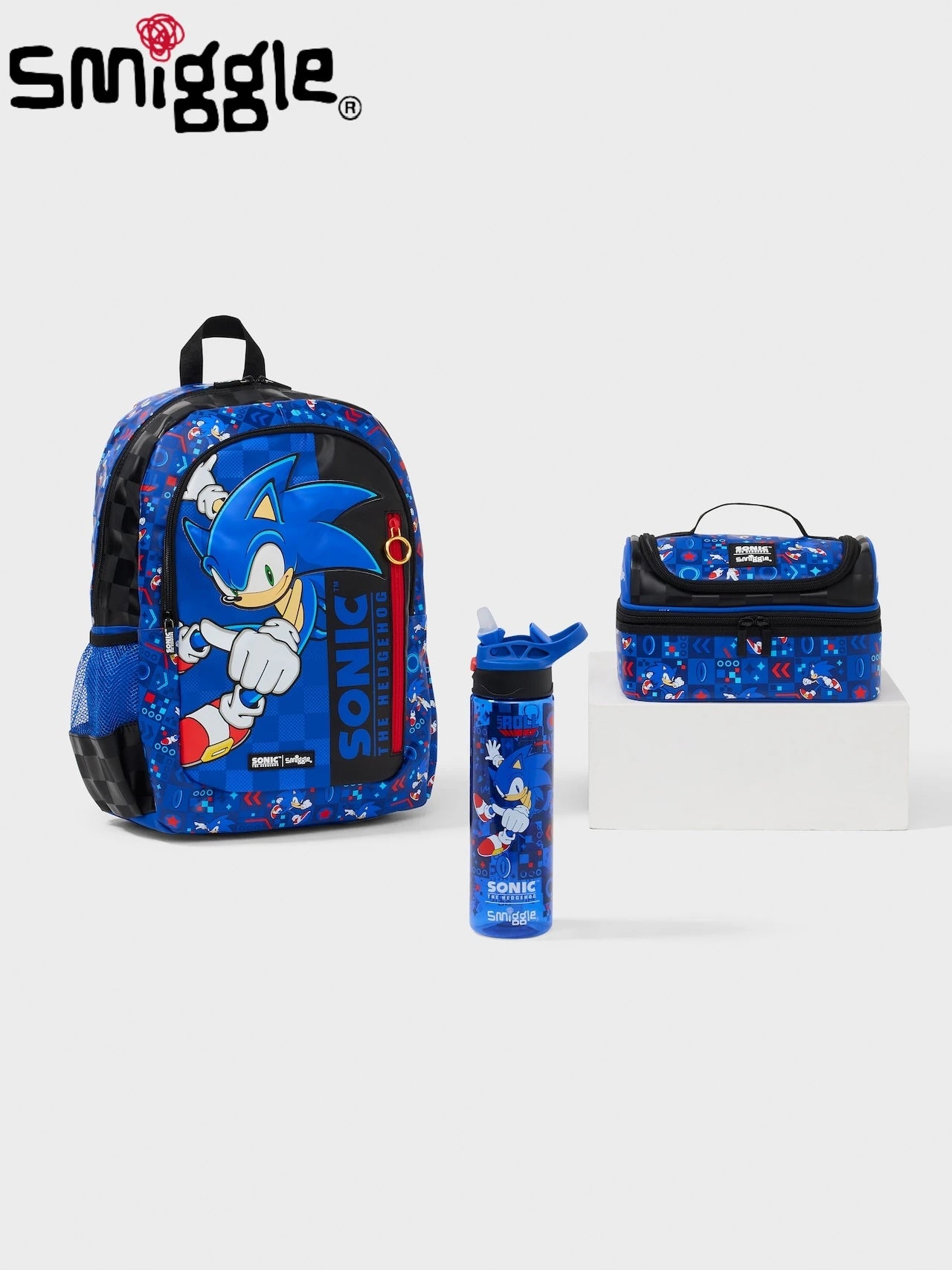 Australia Smiggle Schoolbag Sonic Backpack Cartoon Series Children School Bag Anime Backpack Student Gift Separate Purchases