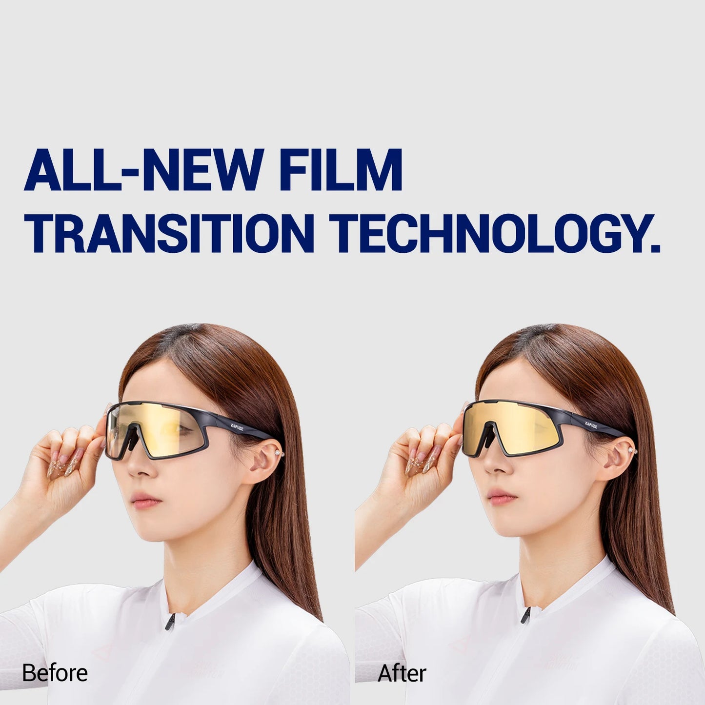Kapvoe New Cycling Glasses Sports Glasses Sunglasses Men Women Hiking Glasses Bike MTB Bicycle Outdoor Eyewear UV400 Goggles