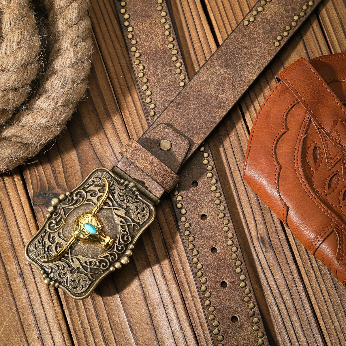 A casual and retro belt, a waist accessory for Western-style clothing, metal buckle, PU belt, suitable for both men and women