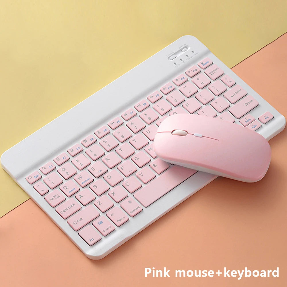 Bluetooth Keyboard and Mouse For iPad Xiaomi Samsung Huawei Phone Tablet Slim Mini Wireless Keyboard For Android IOS Windows