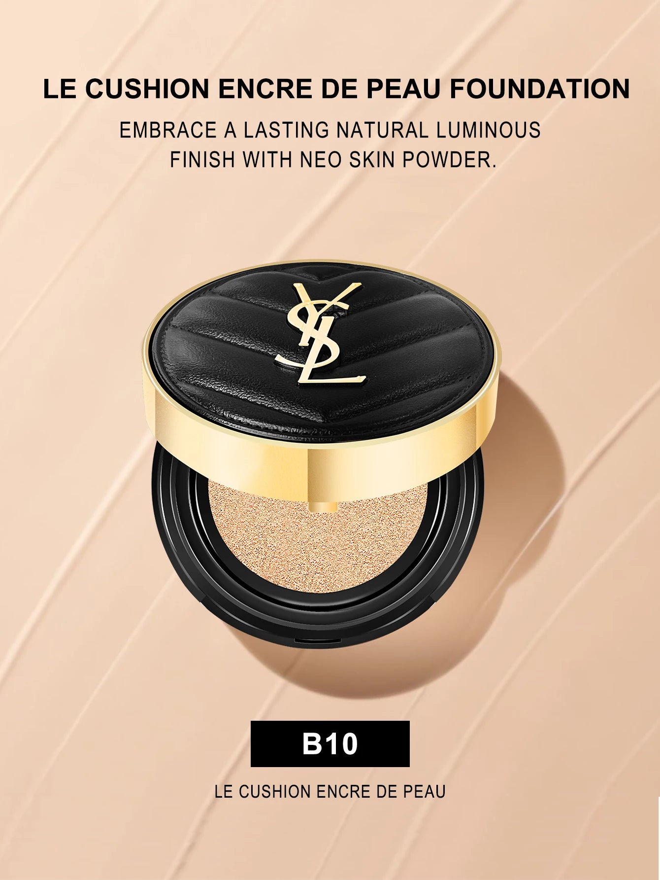 Yves Saint Laurent Le Cushion Encre De Peau-Luminous Matte Cushion Foundation SPF 33/ PA++ All Day Flawless Coverage Shine-Free