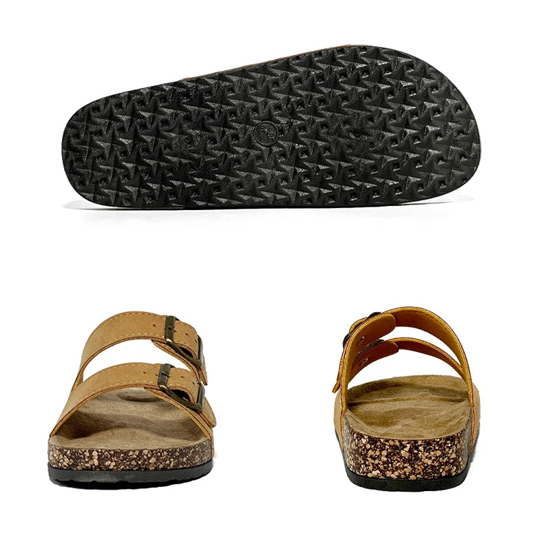 Leather Sandal For Men And Women Beach Sandals 2025 Designer Men's Shoes Women Comfortable Slipper Original Brands Shoes Summer