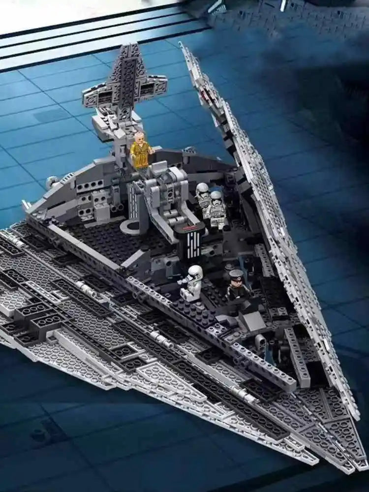 مجموعة مكعبات بناء سفينة الفضاء المقاتلة الجديدة المتوافقة مع 75190 من Starship Fighter Spaceship، لعبة DIY، هدايا عيد ميلاد للأطفال