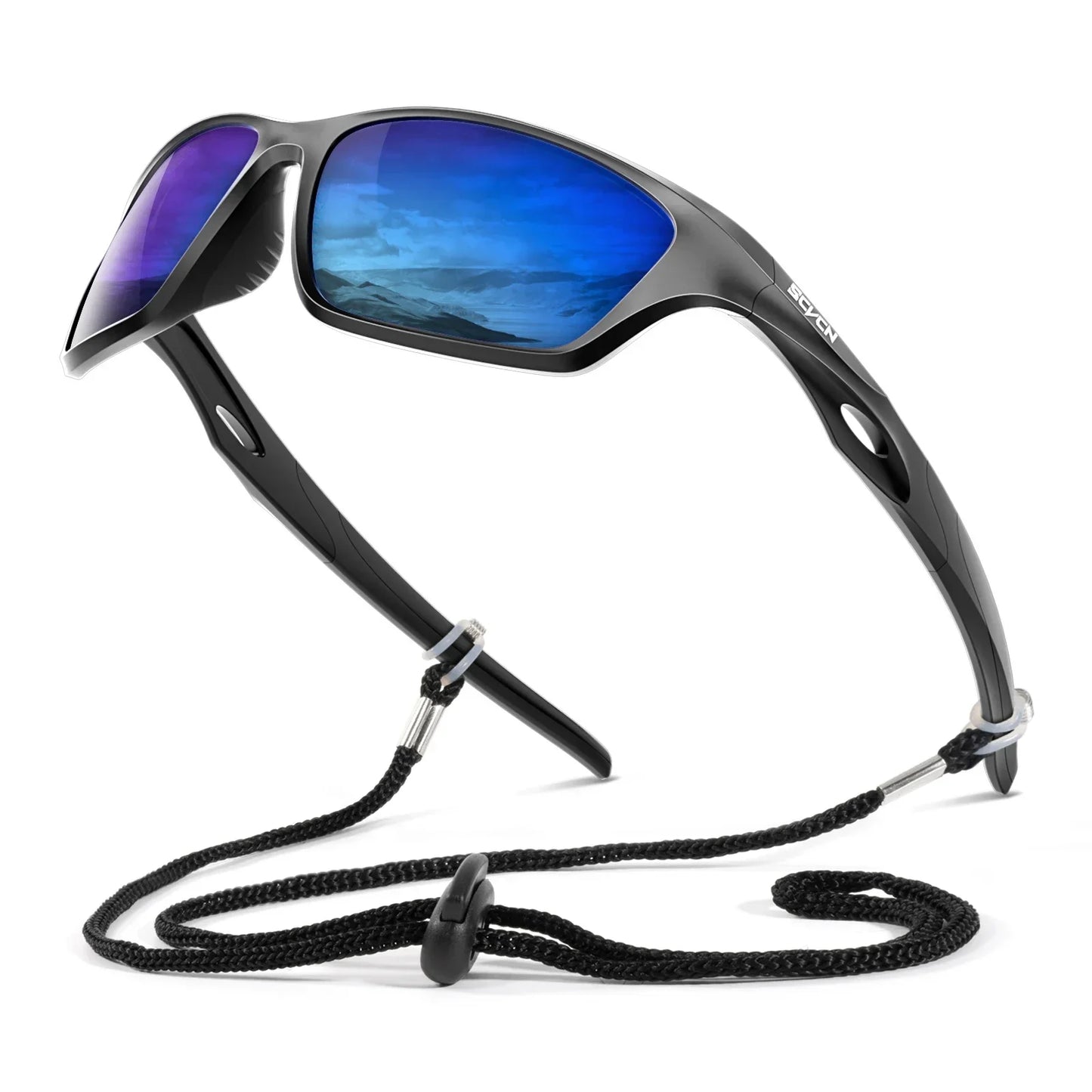 SCVCN New Outdoor Polarized Fishing Sunglasses Man Bike Cycling Glasses UV400 Hiking Goggle Women Mountain Sport Bicycle Eyewear