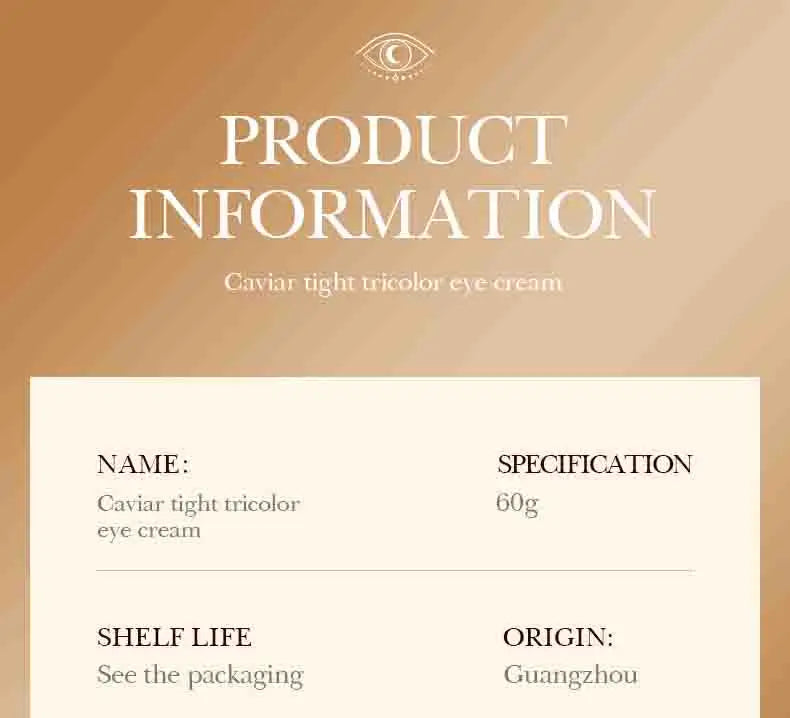 SADOER Caviar Collagen Eye Cream Anti Dark Circles Removal Eye Bags Nourishing Moisturizing Firming Eyes Skin Care Proudcts