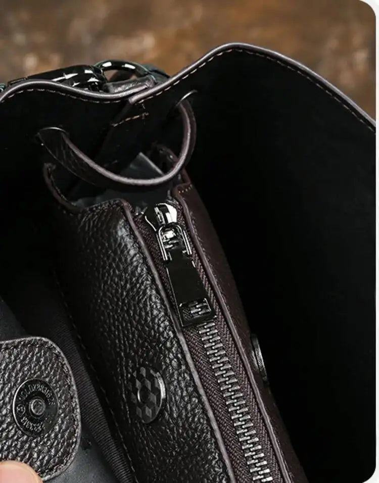 MOTAORA Retro Embossed Genuine Leather Women Shoulder Bucket Bag Luxury Cowhide Handbag Female New Large Capacity Crossbody Bags