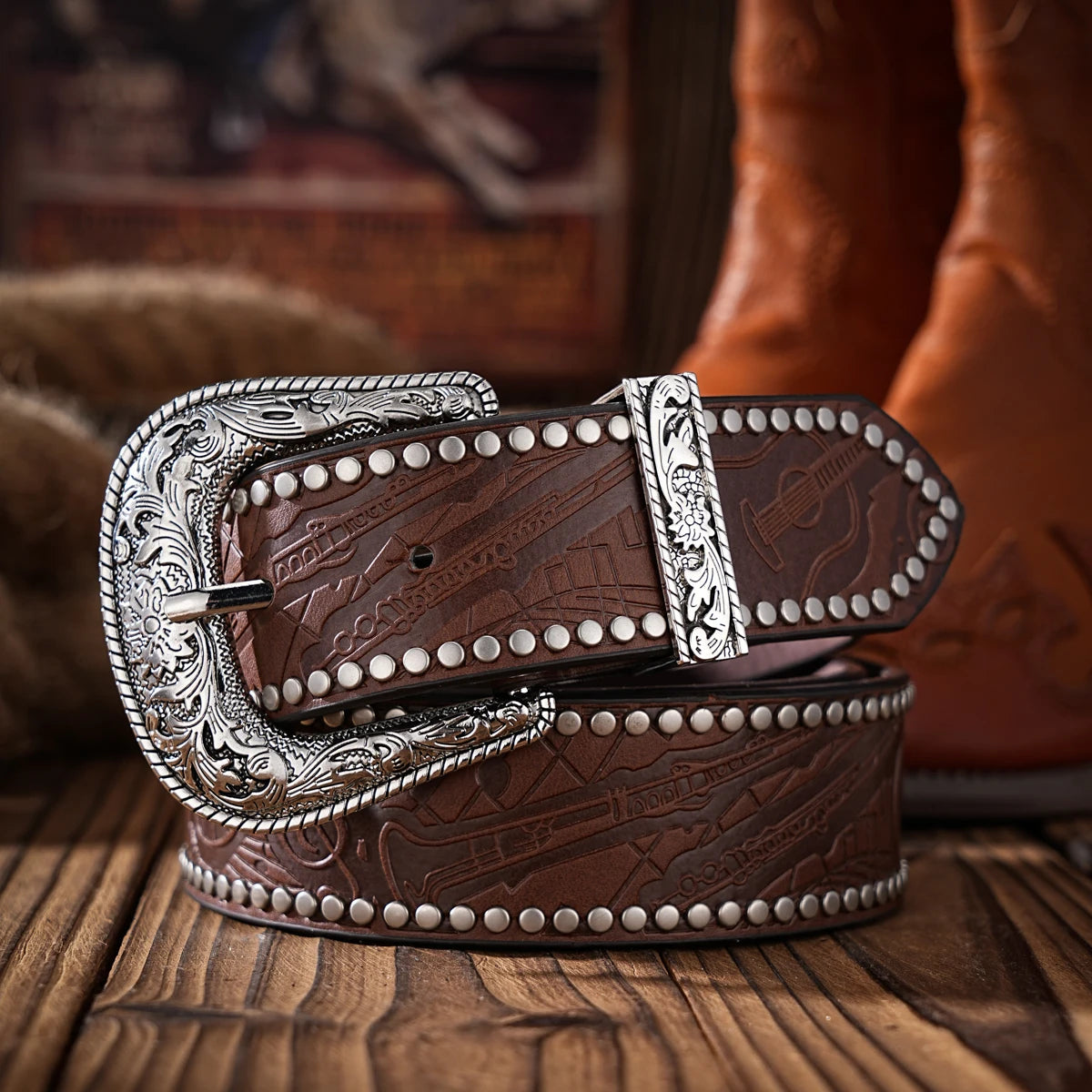 Casual, individual and retro belts, Western-style clothing accessories, metal buckles, PU belts, suitable for both men and women