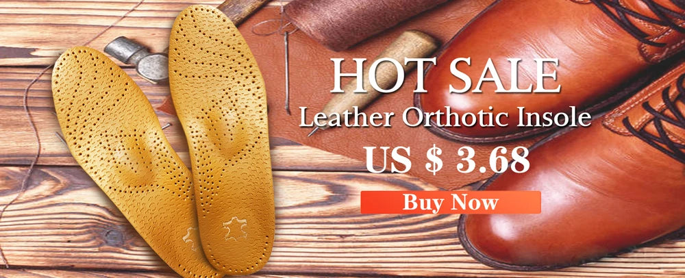 Leather Orthotic Insole For Flat Feet Arch Support Orthopedic Shoes Sole Insoles For Feet Men Women Children O/X Leg Corrected
