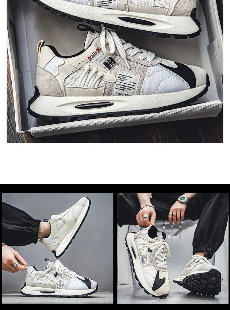 Trendy Men's Casual Running Shoes 2025 New Quality Fashion Sneakers for Mens Mesh Outdoor Tennis Training Shoes Tenis Masculino