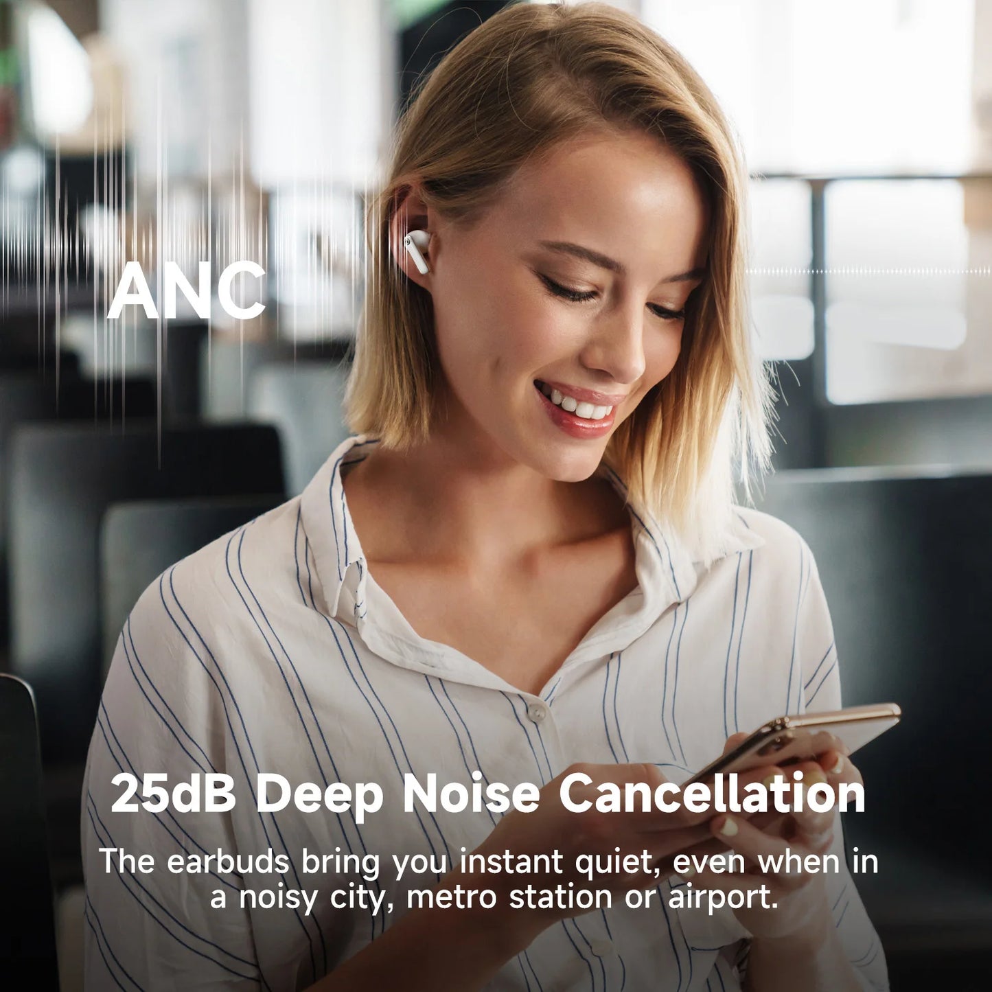 Oneodio SuperEQ S10 Bluetooth Earphones Active Noise Cancelling Wireless Earbuds With Microphone TWS Bluetooth 5.4 Headset AAC