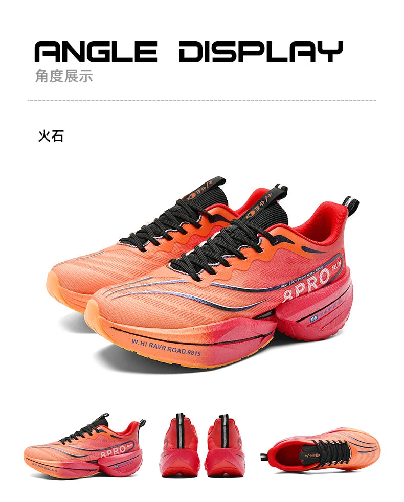 Men's Sports Shoes Racing Carbon Plate Marathon Sneakers Light Comfortable Athletic Running Shoes Tennis Cross Training Shoes