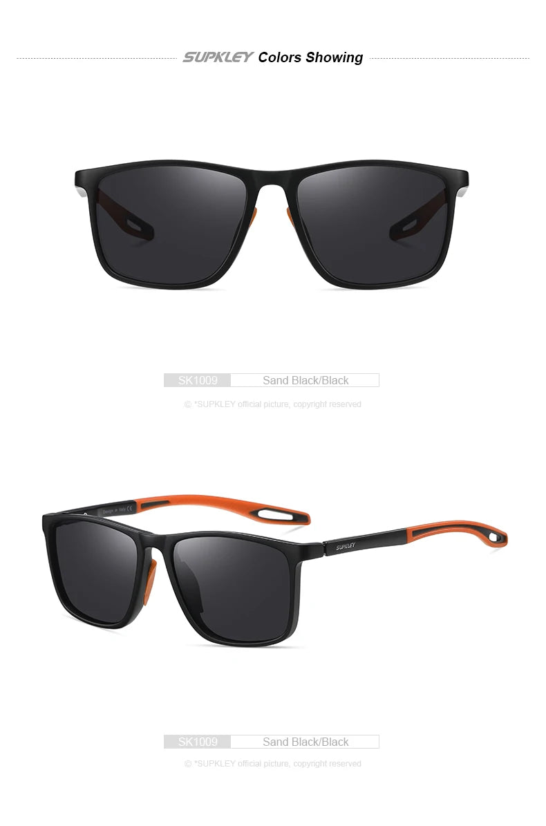 SUPKLEY Men's Sports Sunglasses Women's Comfortable and Lightweight Polarized Sunglasses UV400 Best Protective Glasses