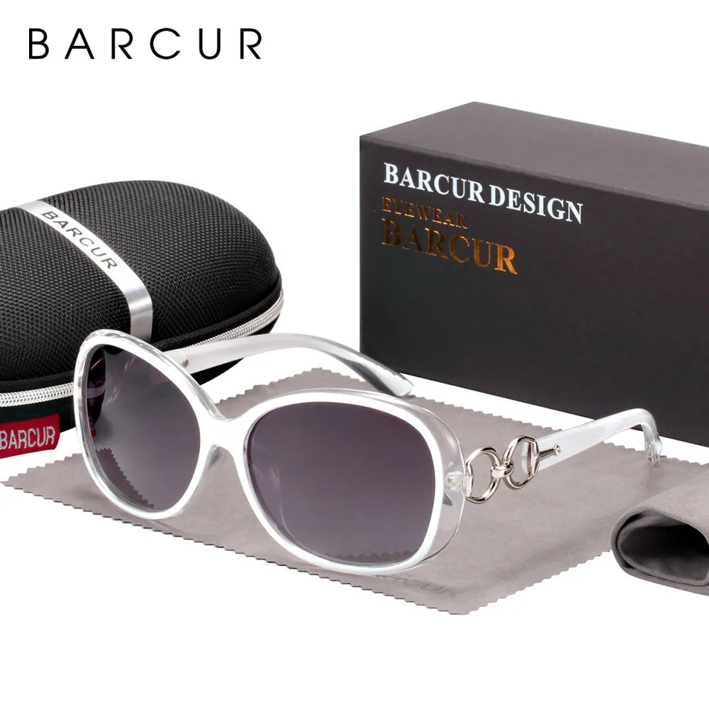 BARCUR Lady Sunglasses Polarized Gradient Sun glasses for Women Eyewear Shades Accessory UV400 Protection Oculos