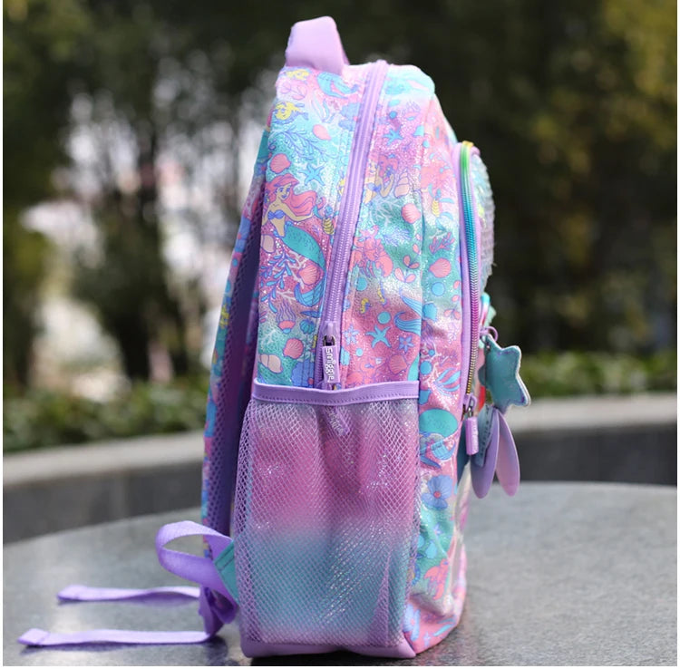 Genuine Australia Smiggle Backpack Disney Mermaid Stationery School Bag Lunch Bag Anime Backpack Student Gift Separate Purchases