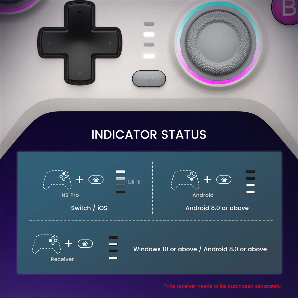 Gamesir Switch 2 Controller Nova PC Gamepads For Nintendo Switch 2/1 Steam Android IOS Gamer Hall Effective Sticks HD Rumble
